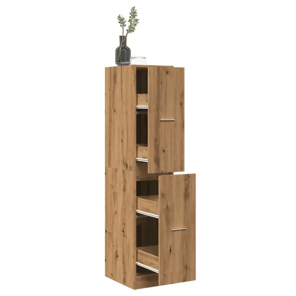 Gossi dulap farmacie, stejar artizanal, 30x41x144,5cm, lemn prelucrat