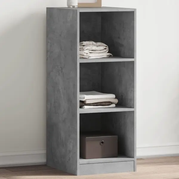 Gossi dulap, gri beton, 48x41x102 cm, lemn prelucrat