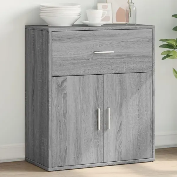 Gossi dulap, gri sonoma, 60x31x70 cm, lemn prelucrat