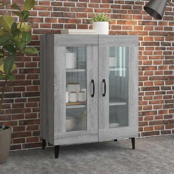 Gossi dulap, gri sonoma, 69,5x34x90 cm, lemn compozit
