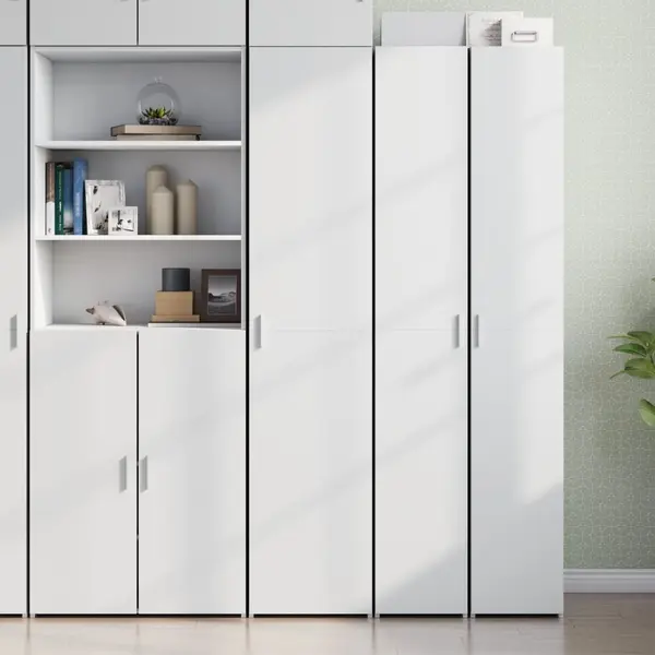 Gossi dulap inalt, alb, 40x42,5x185 cm, lemn prelucrat