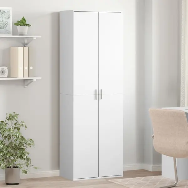Gossi dulap inalt, alb, 60x35x180 cm, lemn prelucrat