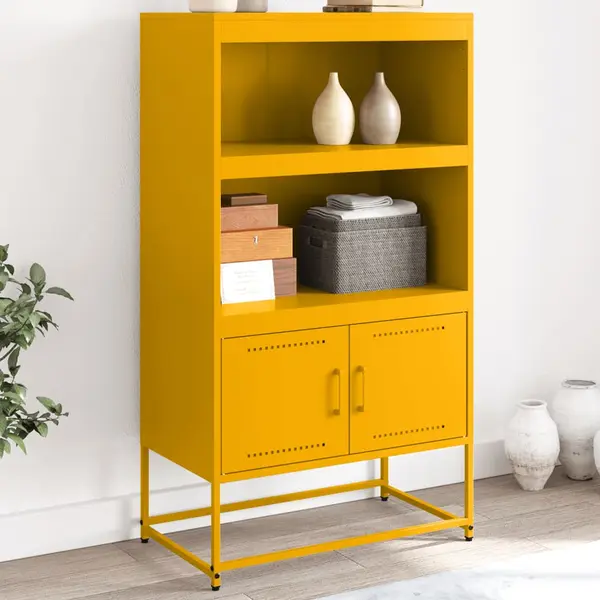 Gossi dulap inalt, alb, 68,5x38,5x107 cm, otel