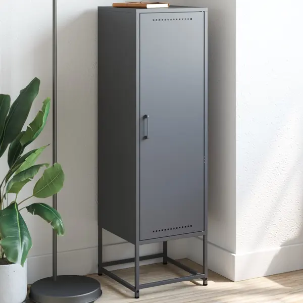 Gossi dulap inalt, antracit, 36x39x123 cm, otel