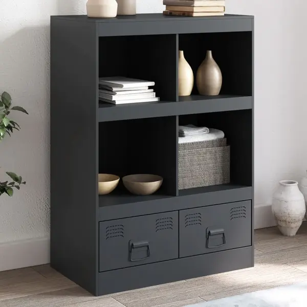 Gossi dulap inalt, antracit, 67x39x95 cm, otel