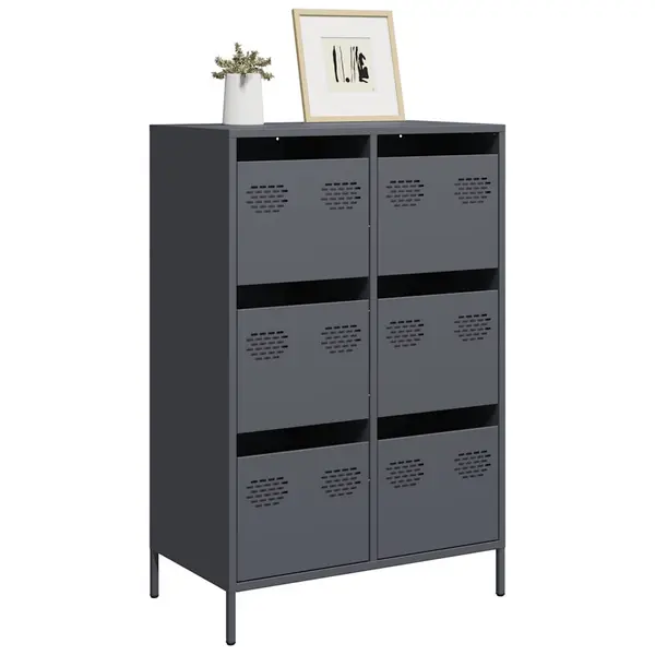 Gossi dulap inalt, antracit, 68x39x101,5 cm, otel