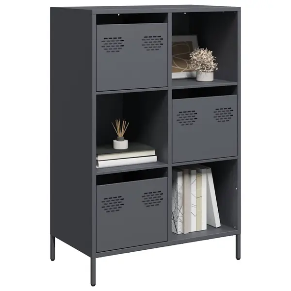 Gossi dulap inalt, antracit, 68x39x103,5 cm, otel