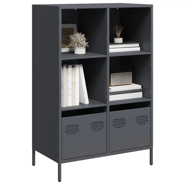 Gossi dulap inalt, antracit, 68x39x103,5 cm, otel