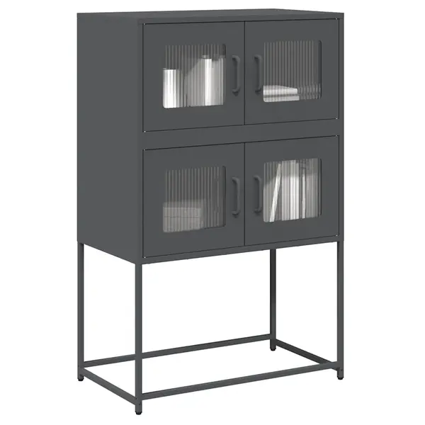 Gossi dulap inalt, antracit, 68x39x107 cm, otel