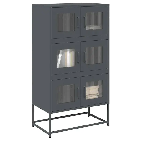 Gossi dulap inalt, antracit, 68x39x123 cm, otel