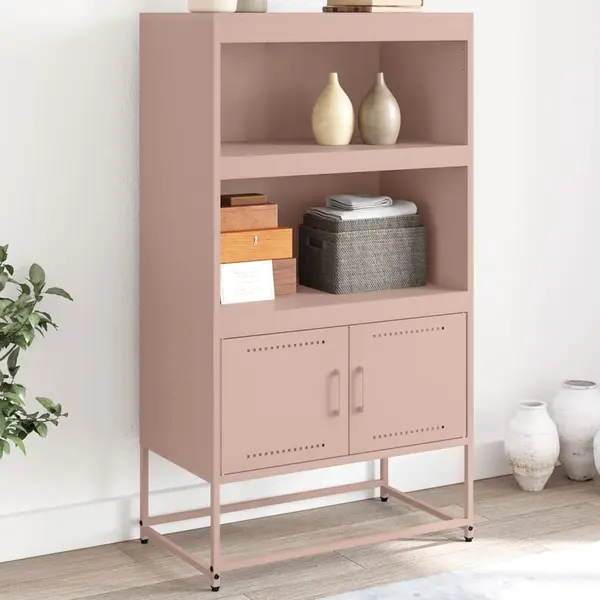Gossi dulap inalt, galben mustar, 68,5x38,5x107 cm, otel