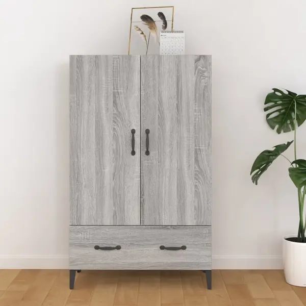 Gossi dulap inalt, gri sonoma, 70x31x115 cm, lemn compozit