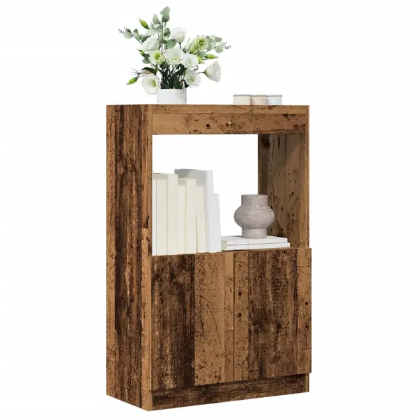 Gossi dulap inalt, lemn vechi, 63x33x100 cm, lemn prelucrat