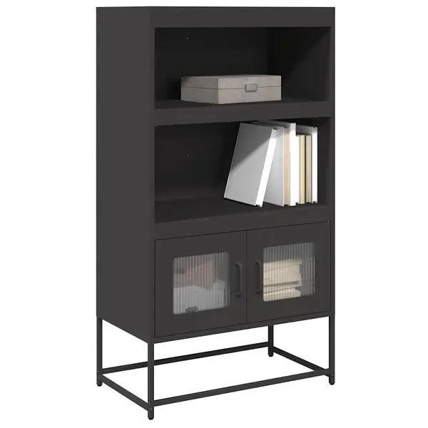 Gossi dulap inalt, negru, 68x39x123 cm, otel