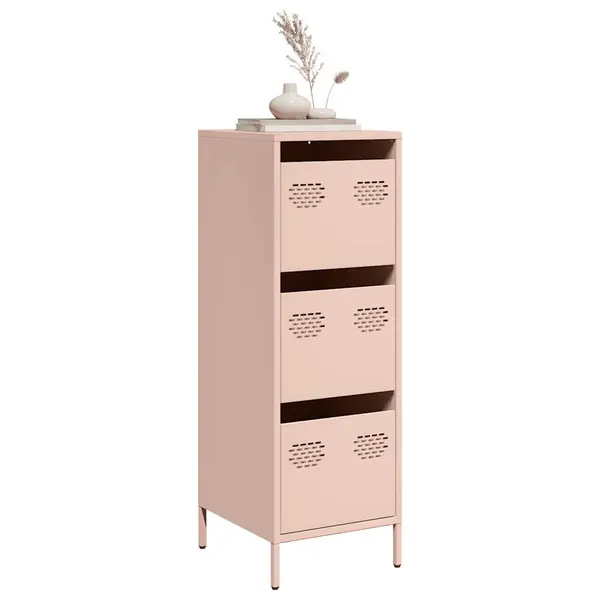 Gossi dulap inalt, roz, 39x35x103,5 cm, otel