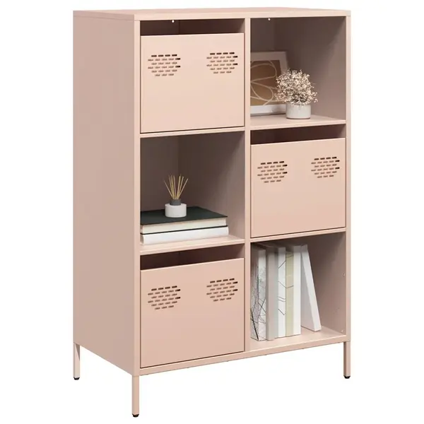 Gossi dulap inalt, roz, 68x39x103,5 cm, otel