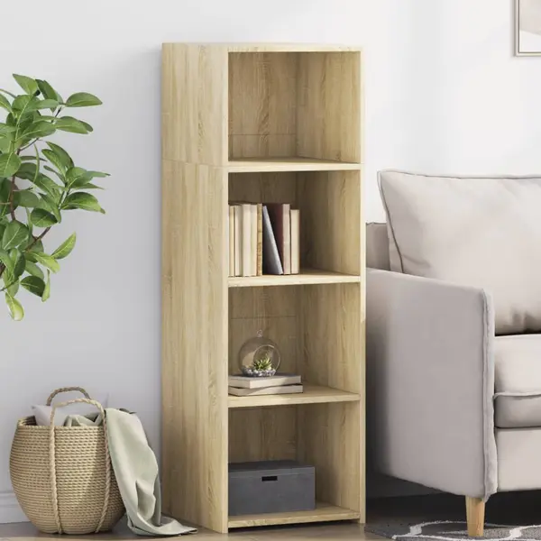 Gossi dulap inalt, stejar sonoma, 40x41x124 cm, lemn prelucrat