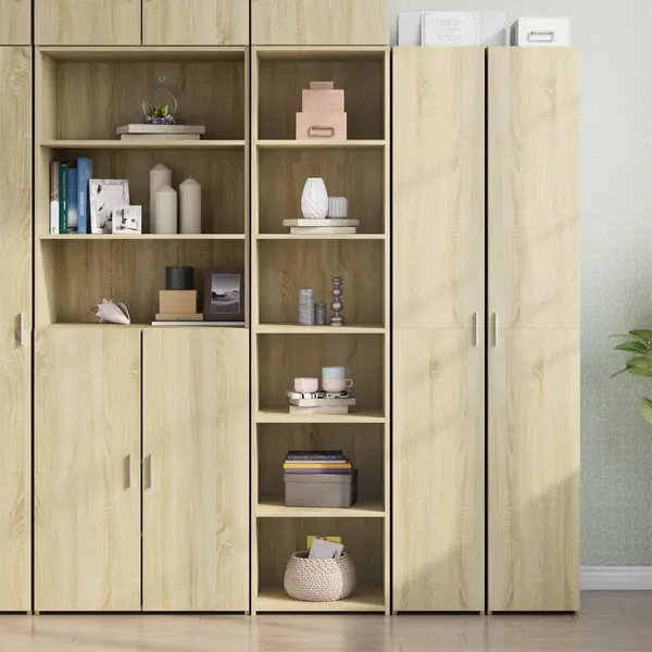Gossi dulap inalt, stejar sonoma, 45x41x185 cm, lemn prelucrat