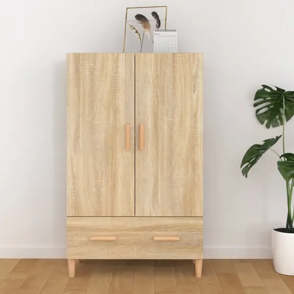 Gossi dulap inalt, stejar sonoma, 70x31x115 cm, lemn prelucrat