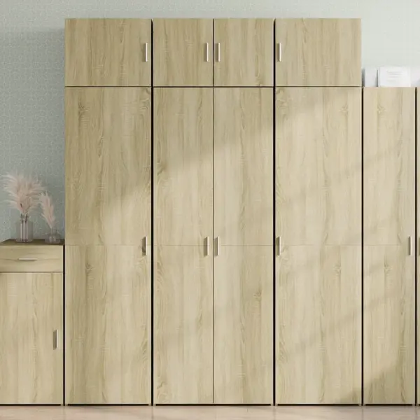 Gossi dulap inalt, stejar sonoma, 70x42,5x185 cm, lemn prelucrat