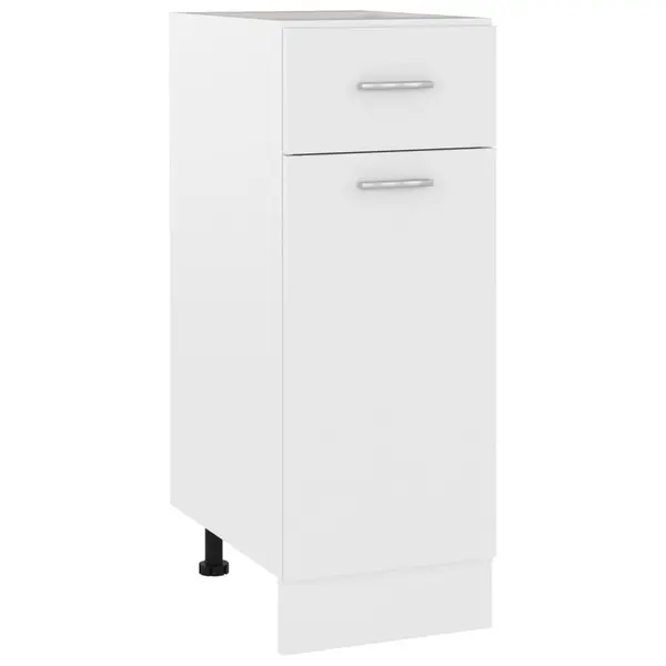 Gossi dulap inferior cu sertar, alb, 30x46x81,5 cm, lemn prelucrat