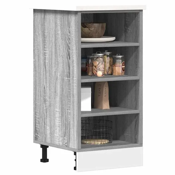 Gossi dulap inferior, gri sonoma, 40x44,5x81,5 cm lemn prelucrat