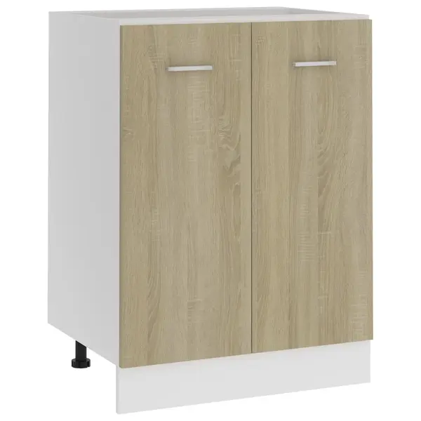 Gossi dulap inferior, stejar sonoma, 60x46x81,5 cm, lemn prelucrat