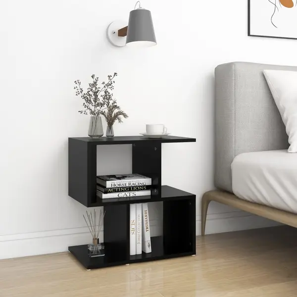 Gossi dulap lateral, negru, 50x30x51,5 cm, pal