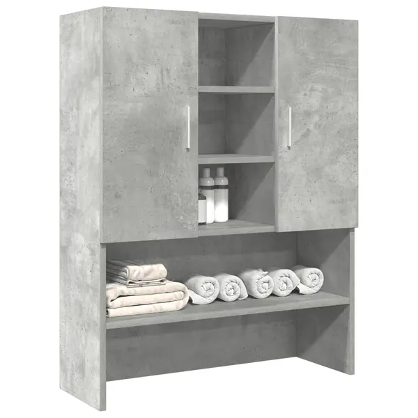 Gossi dulap masina de spalat, gri beton, 70,5x25,5x90 cm