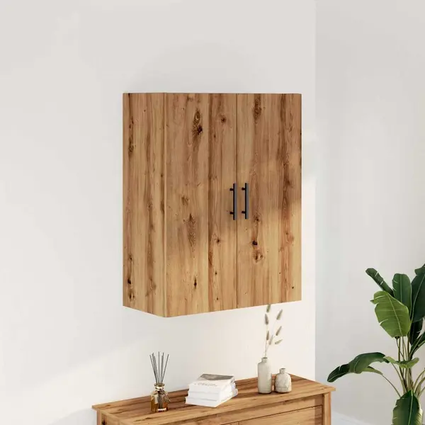 Gossi dulap montat pe perete, stejar artizanal, 69,5x34x90 cm