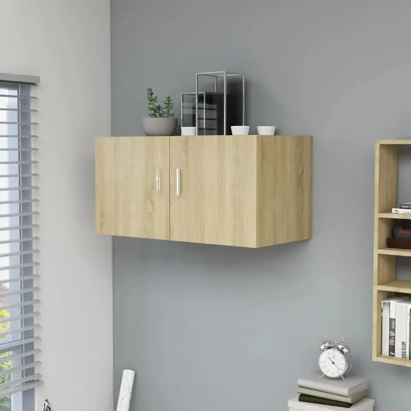 Gossi dulap montat pe perete stejar sonoma 80x39x40cm lemn prelucrat