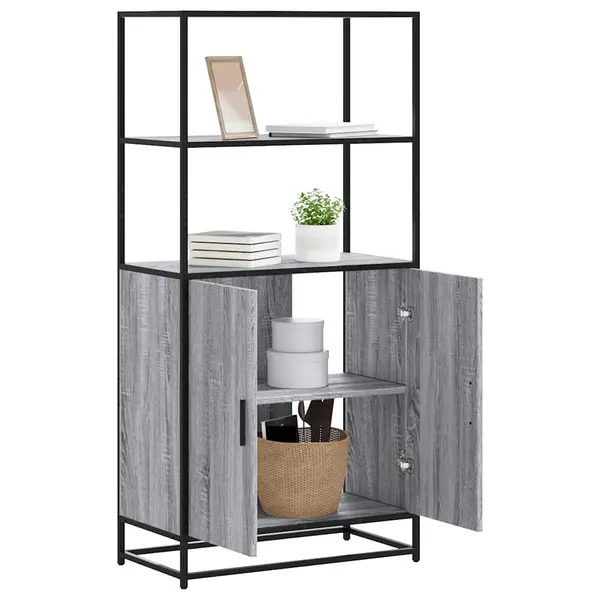 Gossi dulap nalt gri sonoma 68x35x139 cm lemn prelucrat