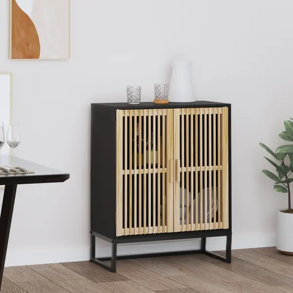 Gossi dulap, negru, 60x30x75 cm, lemn prelucrat