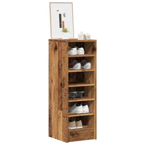 Gossi dulap pantofi lemn vechi 32x35x92 cm lemn prelucrat