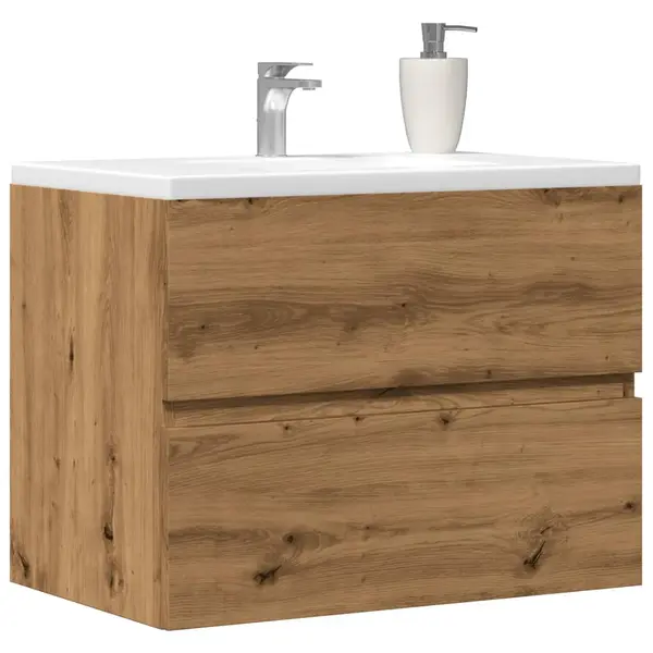 Gossi dulap pentru baie stejar artizanal 60x38,5x45 cm lemn prelucrat