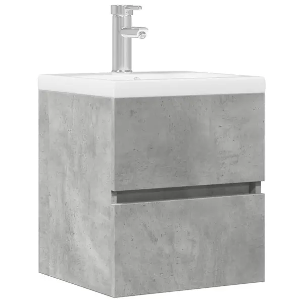 Gossi dulap pentru chiuveta, gri beton, 41x38,5x45 cm, pal