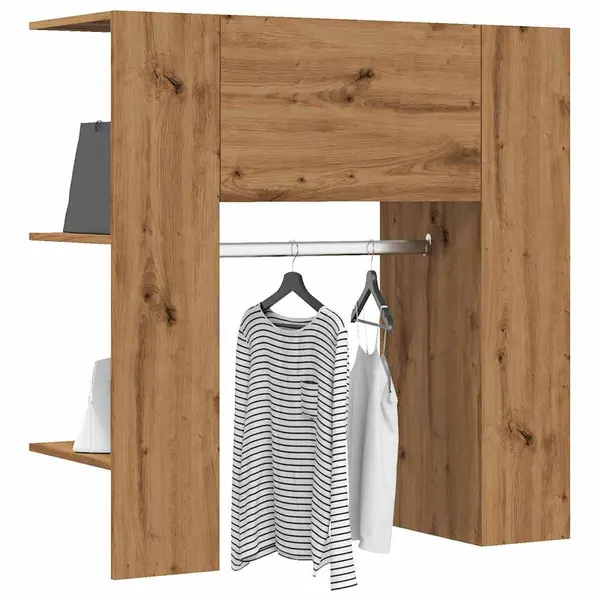 Gossi dulap pentru hol stejar artizanal 97,5x37x99 cm lemn prelucrat