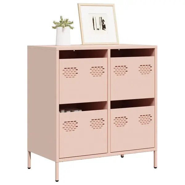 Gossi dulap, roz, 68x39x73,5 cm, otel laminat la rece