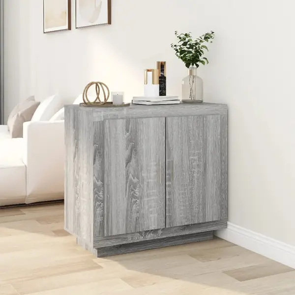 Gossi dulap, sonoma gri, 80x40x75 cm, lemn prelucrat