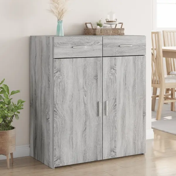 Gossi dulap, sonoma gri, 80x42,5x93 cm, lemn prelucrat