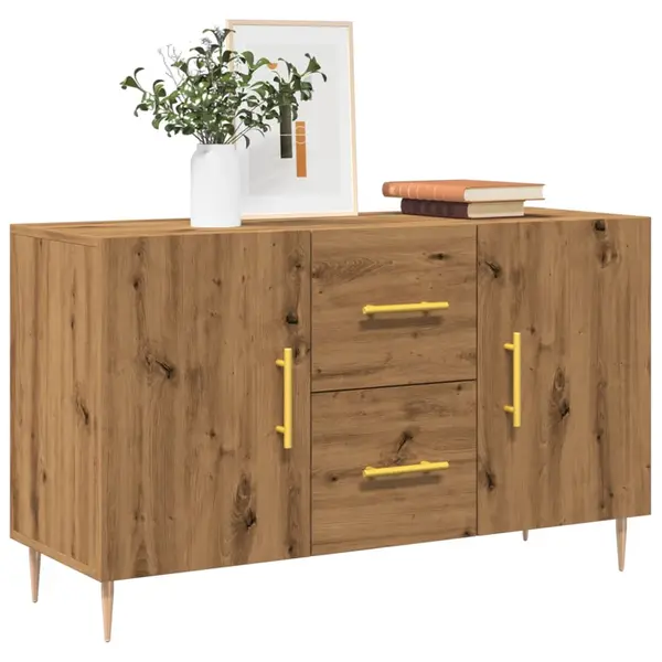 Gossi dulap, stejar artizanal, 100x36x60 cm, lemn prelucrat