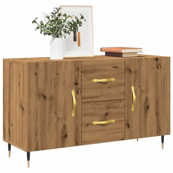 Gossi dulap, stejar artizanal, 100x36x60 cm, lemn prelucrat