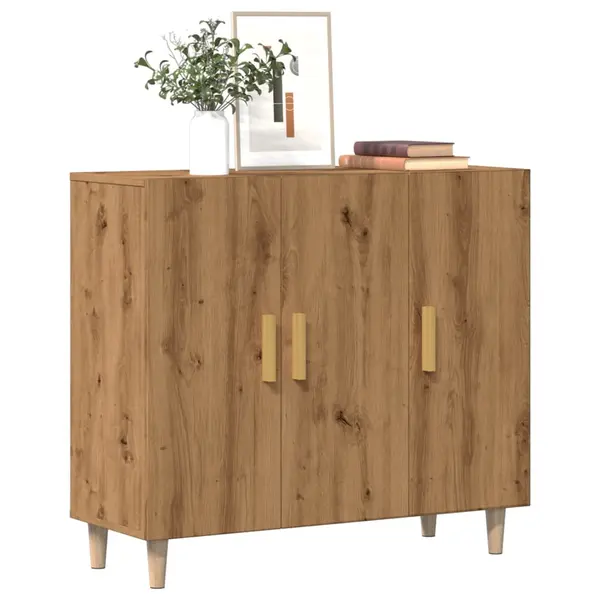 Gossi dulap, stejar artizanal, 90x34x80 cm, lemn prelucrat