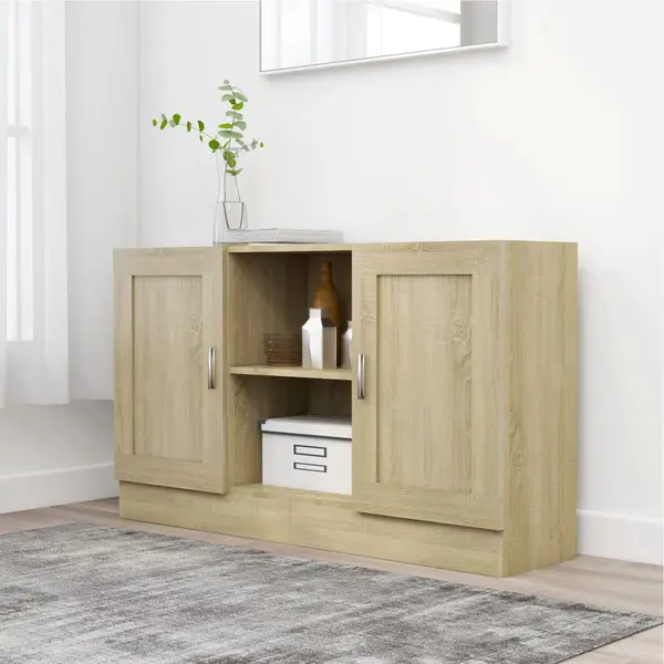 Gossi dulap, stejar sonoma, 120x30,5x70 cm, lemn prelucrat
