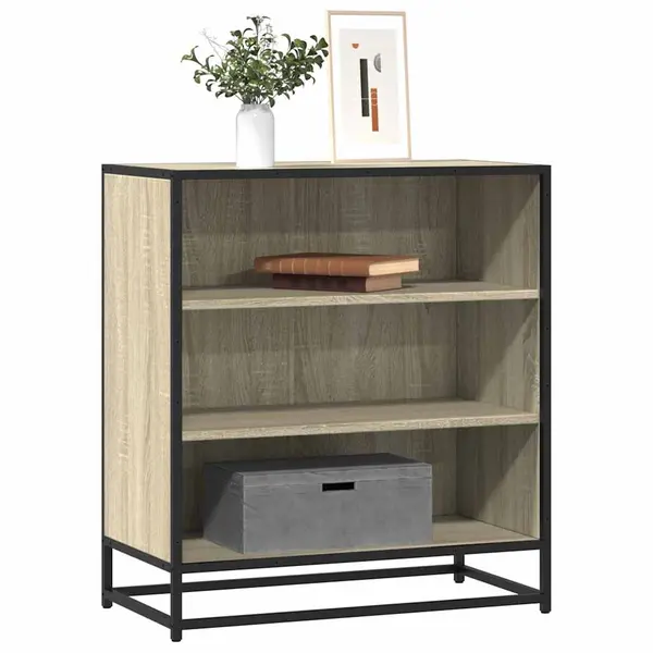 Gossi dulap, stejar sonoma, 68x35x76 cm, lemn prelucrat si metal
