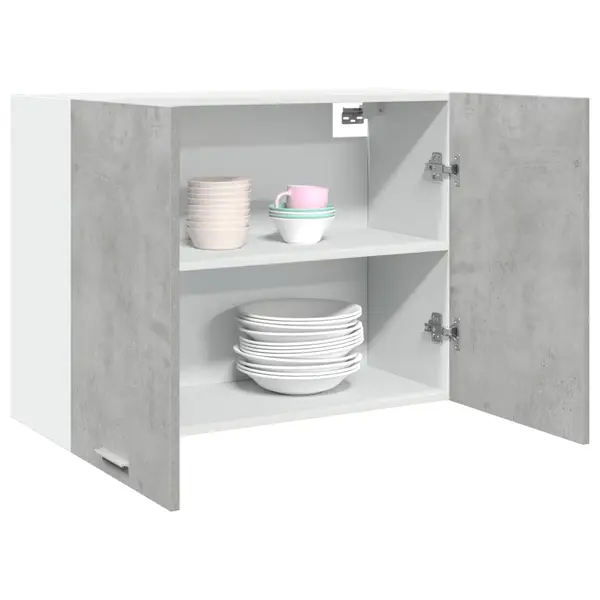 Gossi dulap suspendat, gri beton, 80 x 31 x 60 cm, pal