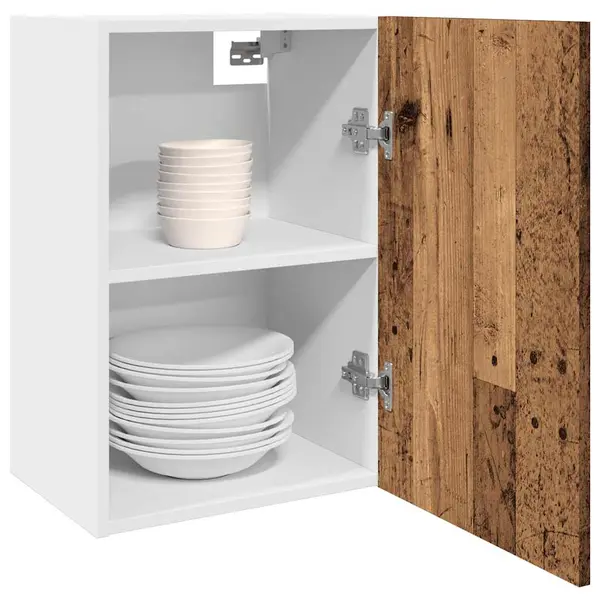 Gossi dulap suspendat, lemn vechi, 40x31x60 cm, lemn prelucrat
