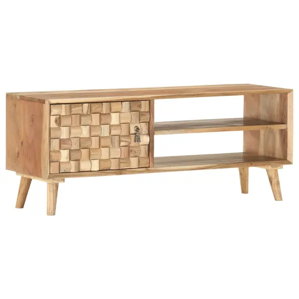 Gossi dulap tv, 100 x 35 x 40 cm, lemn masiv de acacia