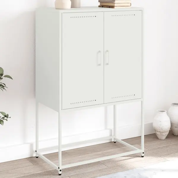 Gossi dulap tv, alb, 68x39x60,5 cm, otel