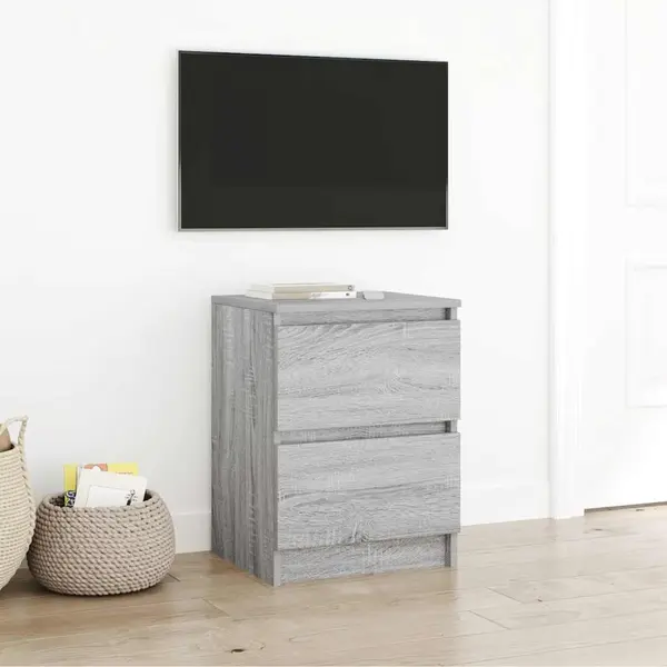 Gossi dulap tv gri sonoma 40x35x54 cm lemn prelucrat